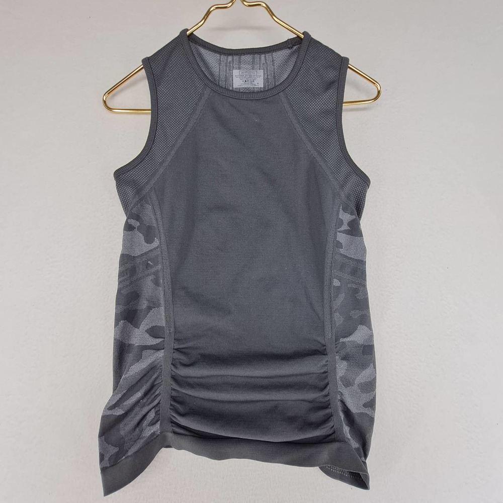 Athleta Workout Tank Top Gray Camo Small